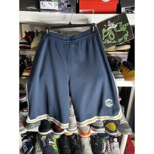 VTG Nike Reversible Basketball Shorts size XL Navy Blue/Gold